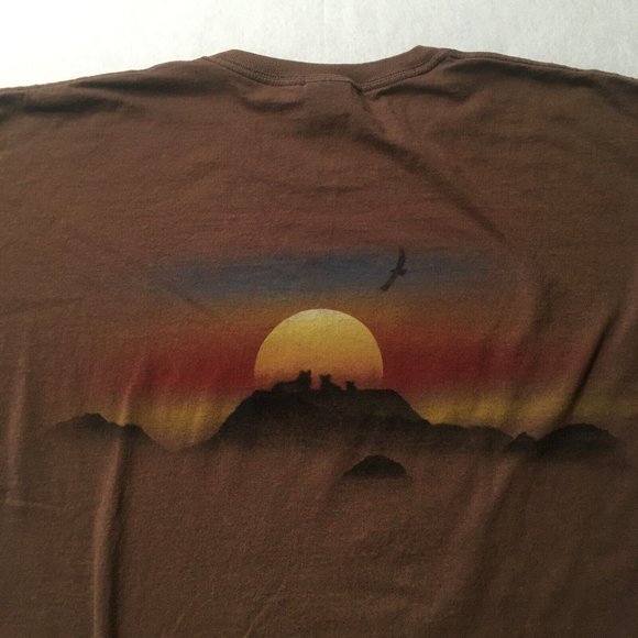 VTG 90’s LION EYE ON SURVIVAL TIGER NATURE wild sunset T-Shirt graphic - Picture 7 of 9